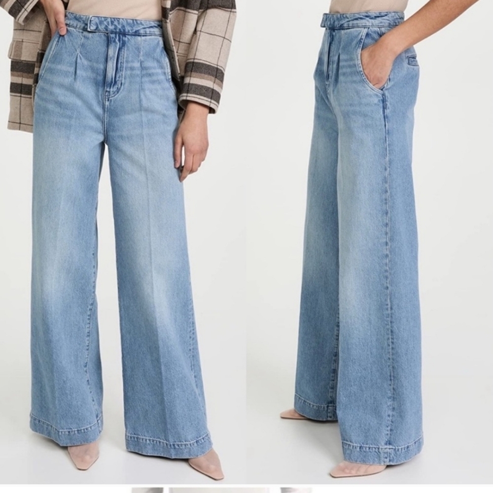 Triarchy Pleated Denim Trousers Jeans